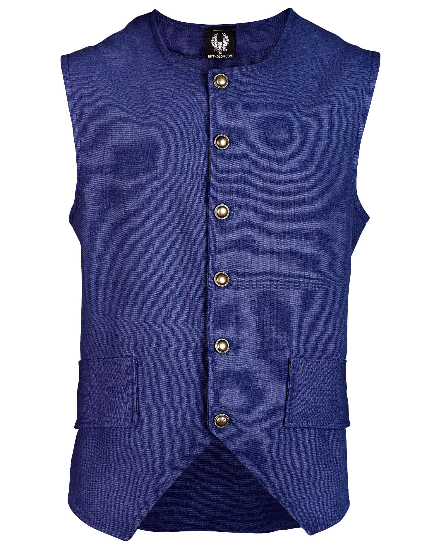 Weste mit Messingknöpfen